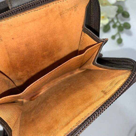 Authentic Gucci Leather/Canvas Bamboo Wallet Brown - Picture 11 of 11